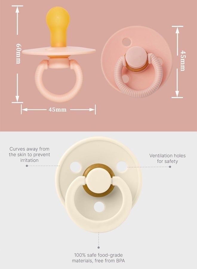 مايا قطعتان من اللهايات المحمولة المصنوعة من اللاتكس الطبيعي، للأطفال من عمر 0 ​​إلى 12 شهرًا - Image 4