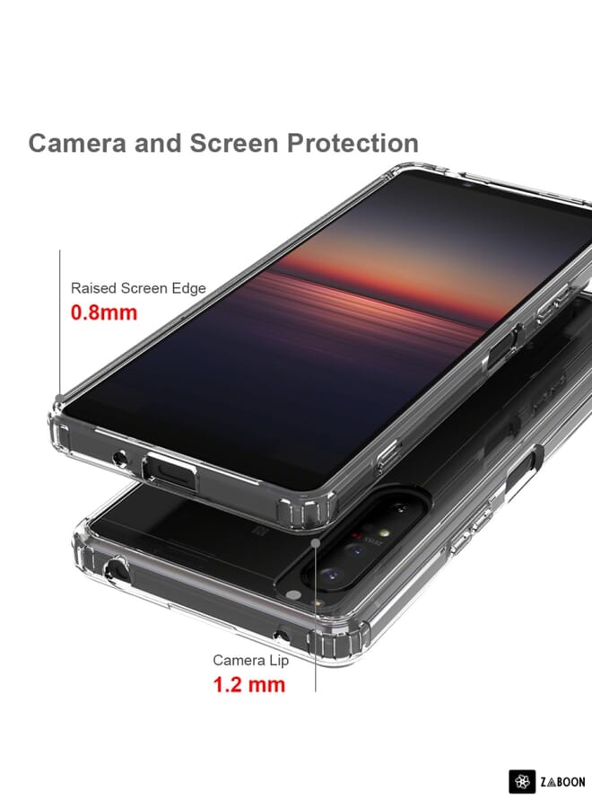 For Sony Xperia 1 II Scratchproof TPU + Acrylic Protective Case(Transparent) - Image 5