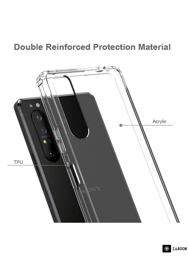 For Sony Xperia 1 II Scratchproof TPU + Acrylic Protective Case(Transparent) - Image 3