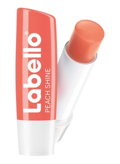 Labello Peach Shine Lip Balm, Moisturising Lip Care 4.8g  - Image 2