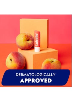 Labello Peach Shine Lip Balm, Moisturising Lip Care 4.8g  - Image 5