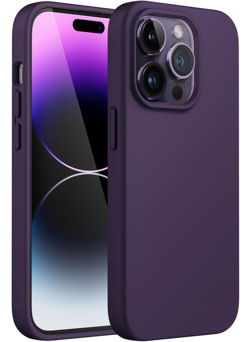 ELTRAZONE iPhone 16 Pro Slim Fit Matte Deep Purple TPU Case – Soft, Flexible Silicone Back Cover - Image 1