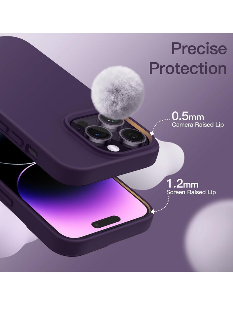 ELTRAZONE iPhone 16 Pro Slim Fit Matte Deep Purple TPU Case – Soft, Flexible Silicone Back Cover - Image 2