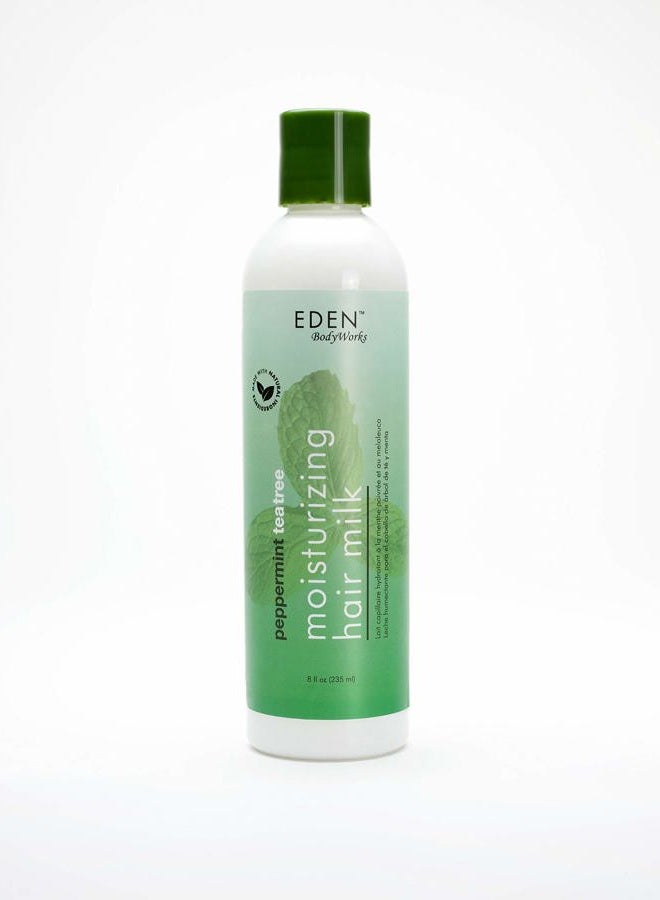 eden bodyworks Peppermint Tea Tree Hair Milk | 8 oz | Moisturize, Nourish, & Refresh Hair and Scalp - Packaging May Vary - Image 1