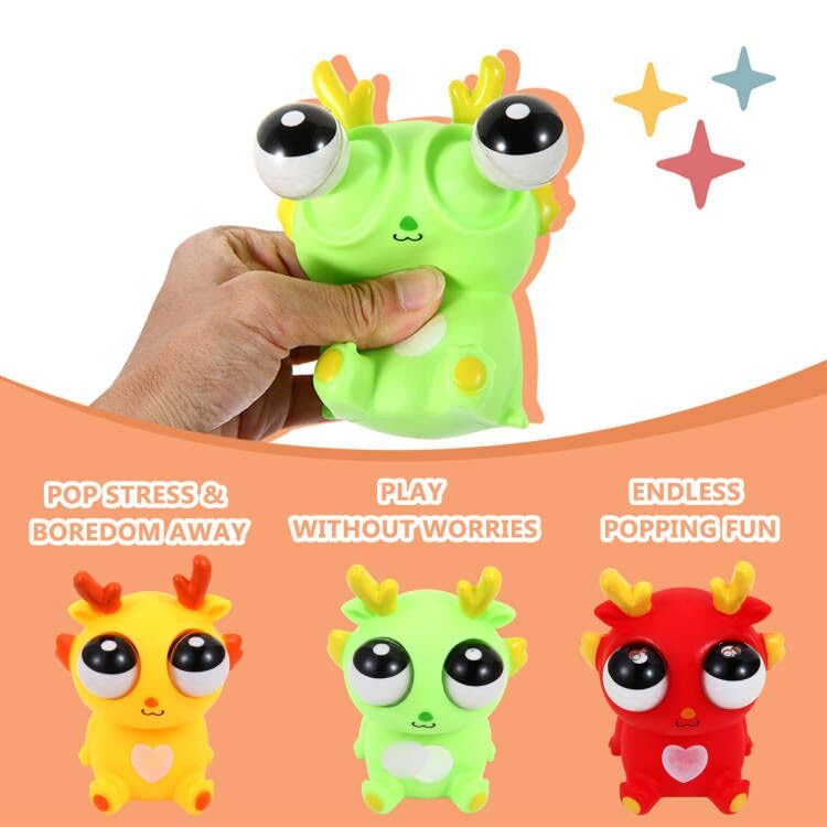 Cucue Simple Fidget Pop Toys Portable Calming Sensory Hand Toys for Fun Stress Relief Soft Flexible Silicone Materials Keychain Durable Poppers for Kids Adults - Image 5