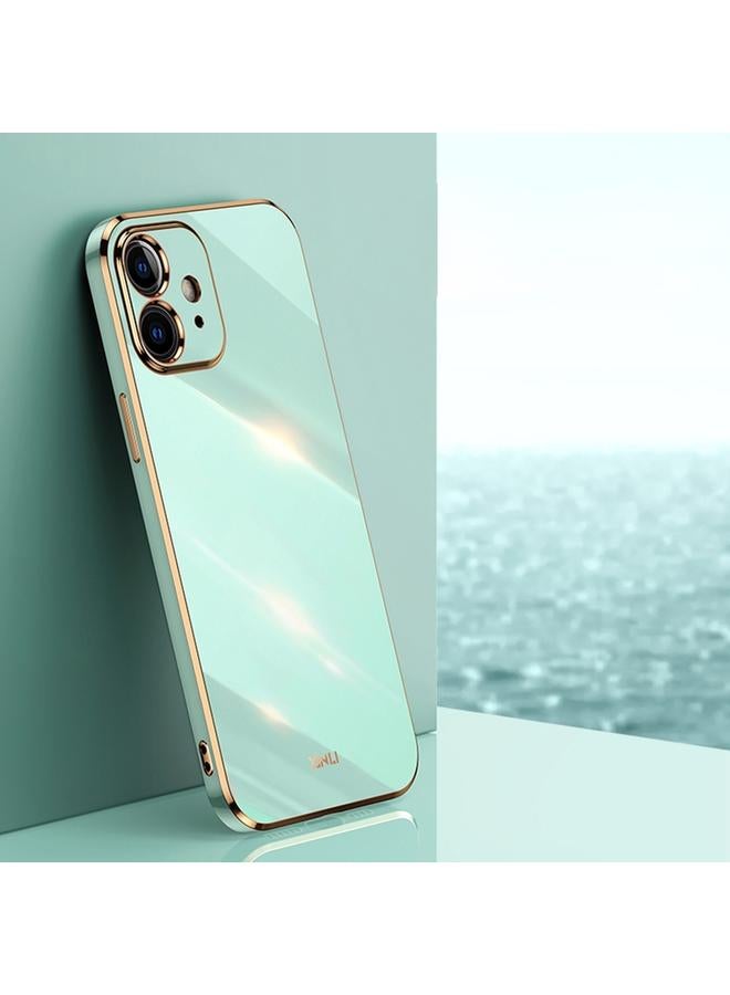 The Bros Case For iPhone 12 Straight Edge 6D Electroplate TPU Phone Case