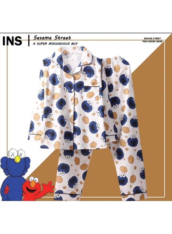 Stylish Loose Pajama Set for Fall and Winter