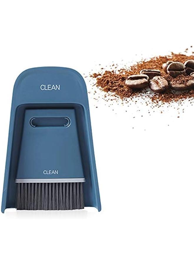 Dustpan Small Brush Hand Broom , Mini Dustpan Brush Nesting Tiny Cleanning Whisk Broom , Portable dusty Pan and Hand Broom for Home washing , Sofa , Desk ,  s Cage , Cat Litter etc(navy blue)  - Image 5