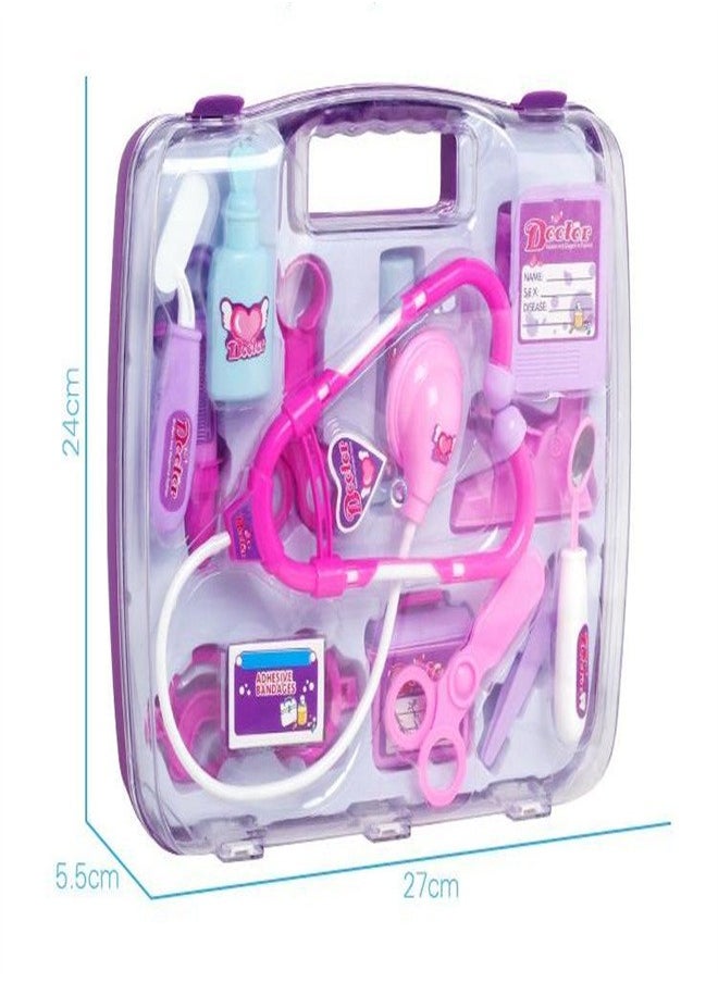 joyzzz - Kids Doctor Play Kit, 14 Pieces Pretend Play Doctor Set with Carry Case, Toy Medical Kit, Toddler Social Emotional Learning Toys for Toddlers and Kids - Image 1