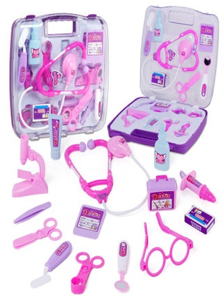 Kids Doctor Play Kit, 14 Pieces Pretend Play Doctor Set with Carry Case, Toy Medical Kit, Toddler Social Emotional Learning Toys for Toddlers and Kids - pzsku/Z423F9CF393E83A36E9ADZ/45/1746233728/a6bf842f-35b2-437f-aaaf-ae375165b4fa