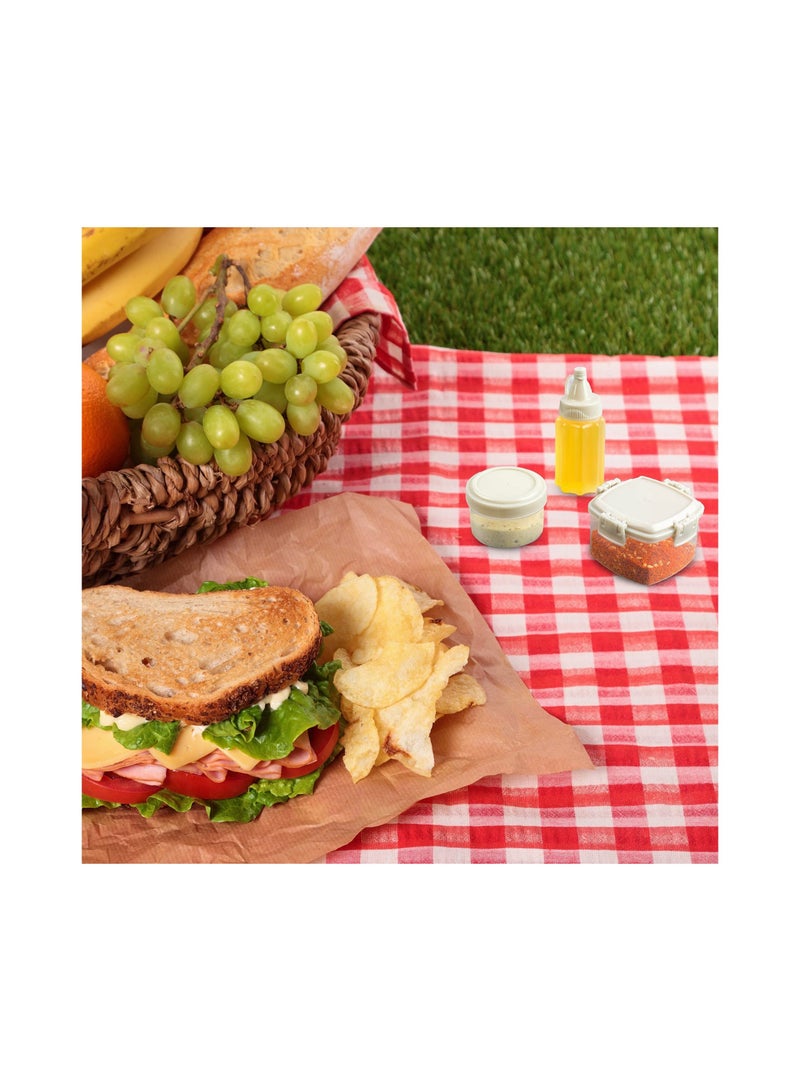 12 Pieces Mini Squeeze Bottles Sauce Seasoning Box Plastic Condiment Dressing Containers for Outdoor Barbecue Camping  - Image 3