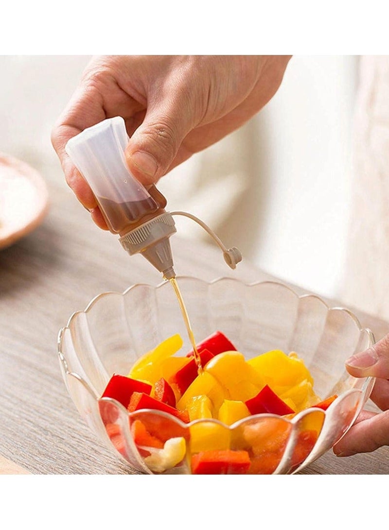 12 Pieces Mini Squeeze Bottles Sauce Seasoning Box Plastic Condiment Dressing Containers for Outdoor Barbecue Camping  - Image 5