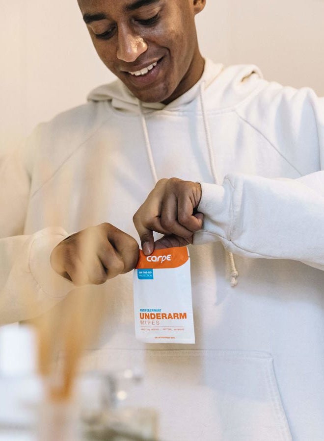 Carpe Underarm Antiperspirant and Deodorant, Pack of 3-WITH 3 FREE ON-THE-GO WIPES! - Image 4