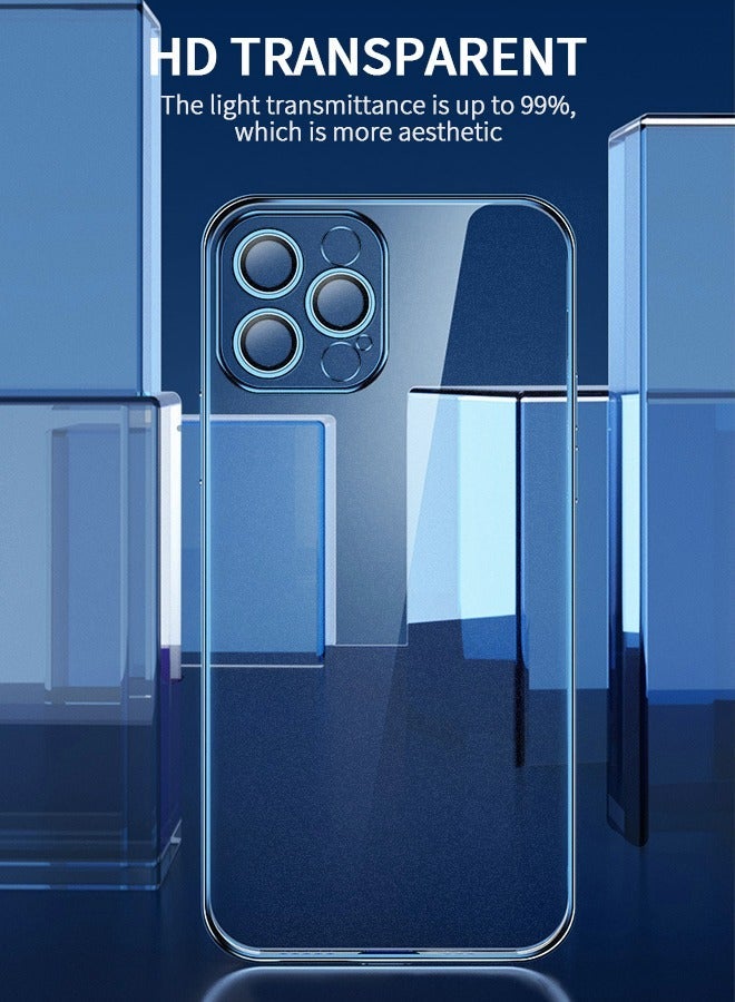 جرويك Case Compatible with iPhone 14 Pro 6.1 Inch, Aluminum Frame Metal Bumper Slim Hard Clear Back Cover Full Protective Cool Design - Image 4