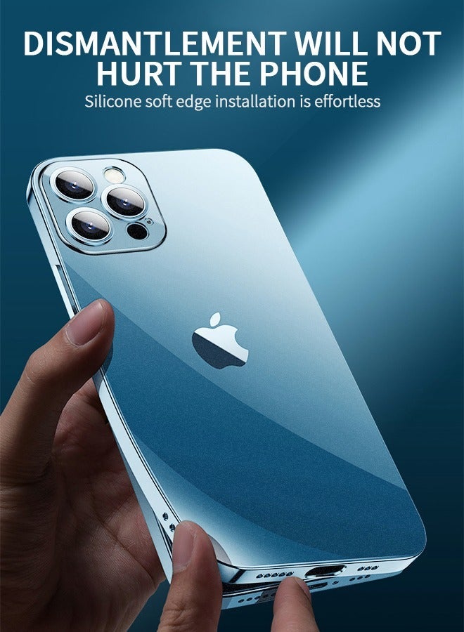 جرويك Case Compatible with iPhone 14 Pro 6.1 Inch, Aluminum Frame Metal Bumper Slim Hard Clear Back Cover Full Protective Cool Design - Image 5