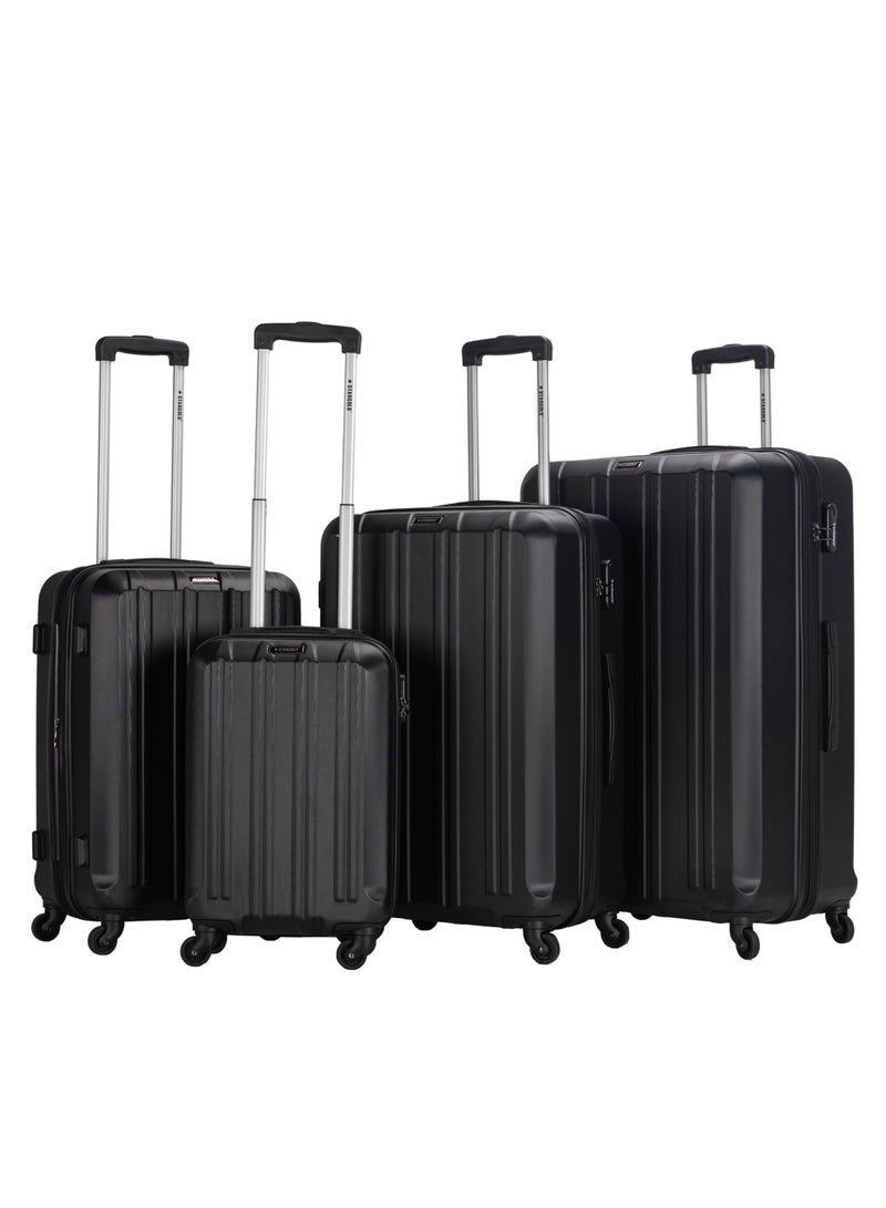 ستارجولد 4 عبوات من عربة أمتعة مقفلة ذات رقم دوار للجانب الصلب - Image 1