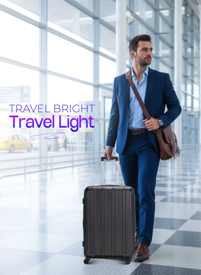 ستارجولد 4 عبوات من عربة أمتعة مقفلة ذات رقم دوار للجانب الصلب - Image 3