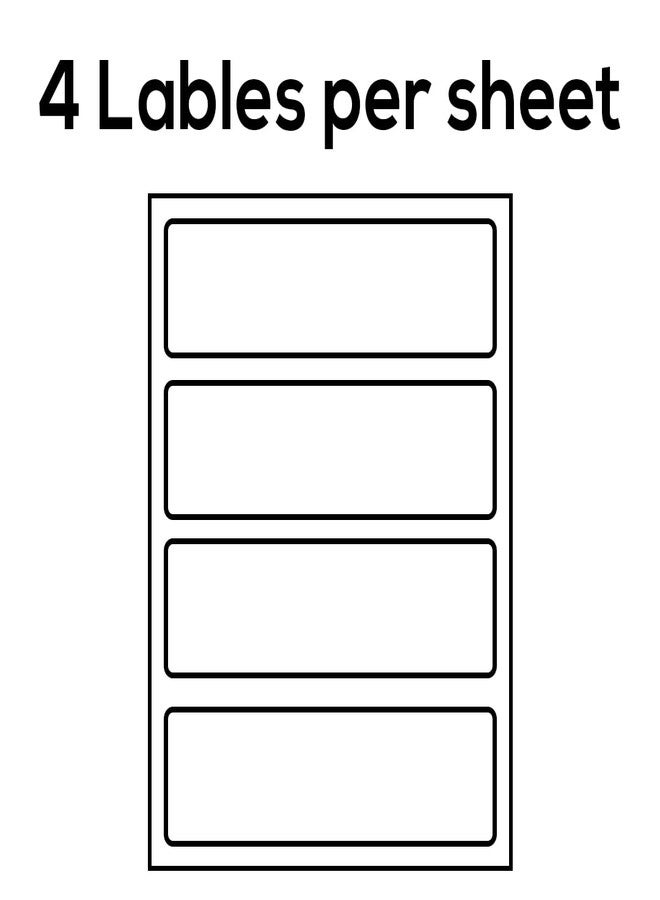 IDEALSEAL Ideal Seal All-Purpose Labels, 1 x 2.75 inches, White Pack of 128, 4 Labels per Sheet, 32 Sheets - Image 2