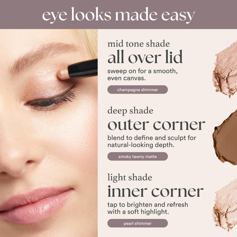 Julep Eyeshadow 101 Cream-to-Powder Waterproof Shadow Stick â€“ Onyx Black Matte â€“ Long-Lasting, Crease-Proof, Smooth Jet-Black Matte Cream Eyeshadow with Built-in Smudger - Image 5