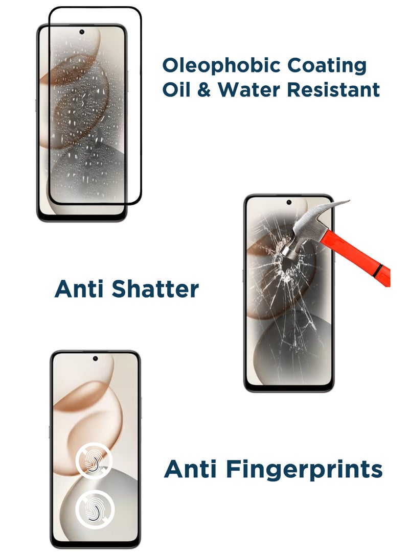 BYTER For Honor X7d - Tempered Glass Screen Protector - Delicate Touch , Higher Transparency , Easy to Install ,Anti-scratch and Bubble-free Screen Protector - Black - Image 4