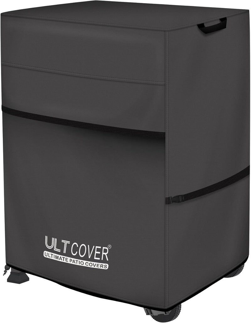 ULTCOVER غطاء شواية أولتكوفر المضاد للماء مقاس 32 بوصة، غطاء باربيكيو متين لشوايات الغاز الخارجية ذات شعلتين، أسود - Image 1