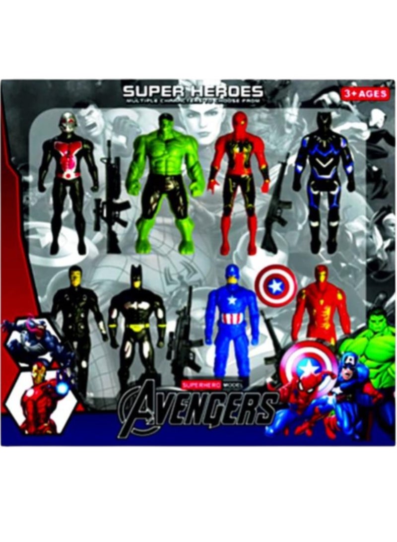 Toy Box Avenger Super Hero Action Figure Toy Set of 8 Action Figures Toys for Kids - Image 2