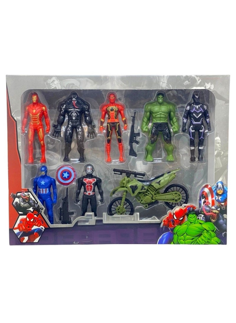 Toy Box Avenger Super Hero Action Figure Toy Set of 8 Action Figures Toys for Kids - Image 1