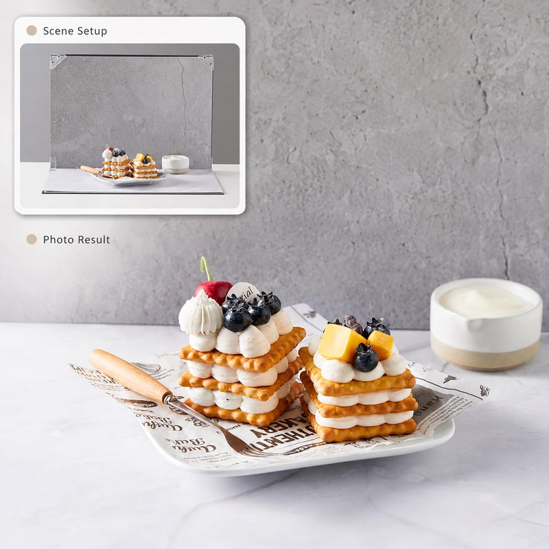 BYSTONE Product Photography Backdrops Kit, 8 Pcs 16 Patterns Photo Backdrop Board, 16.5 x 11.7 in Tabletop Background for Food Jewelry Cosmetics, Small Product Photoshoot Props - Image 4