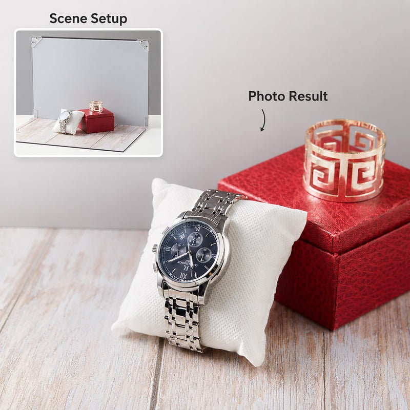 BYSTONE Product Photography Backdrops Kit, 8 Pcs 16 Patterns Photo Backdrop Board, 16.5 x 11.7 in Tabletop Background for Food Jewelry Cosmetics, Small Product Photoshoot Props - Image 5