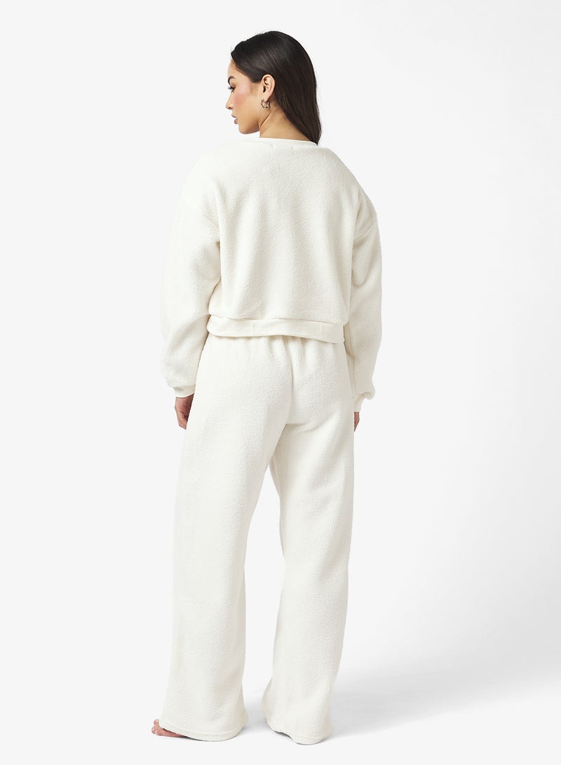 جينجر بيسيكس طقم بنطلون واسع وبلوزة مريحة من البورج - Image 2