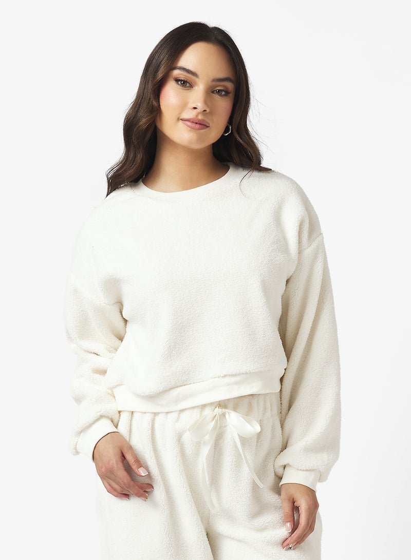 جينجر بيسيكس طقم بنطلون واسع وبلوزة مريحة من البورج - Image 3