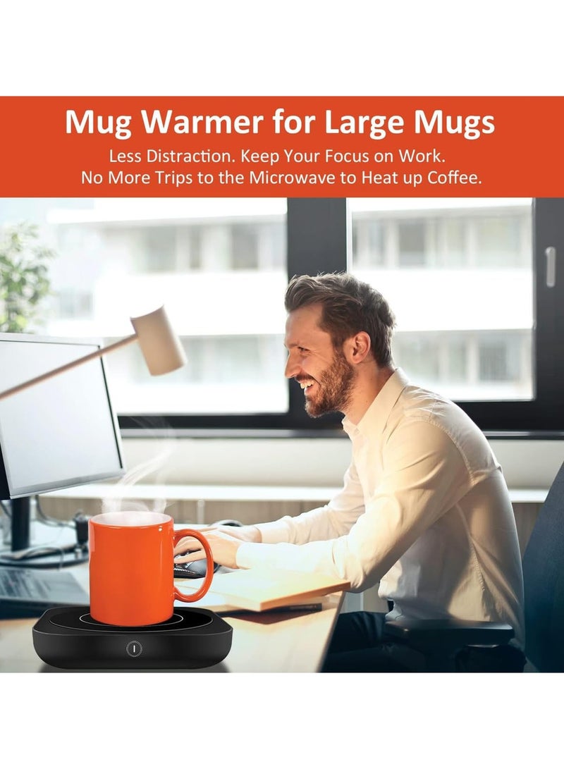 Cuken Coffee Cup Heater, Cup Warmers, Thermostatic Mug Warmer for Desk, 3 Heat Settings, Efficient Heats up Quickly, Coffee Cup Warmer for Home and Office, Black  - Image 5