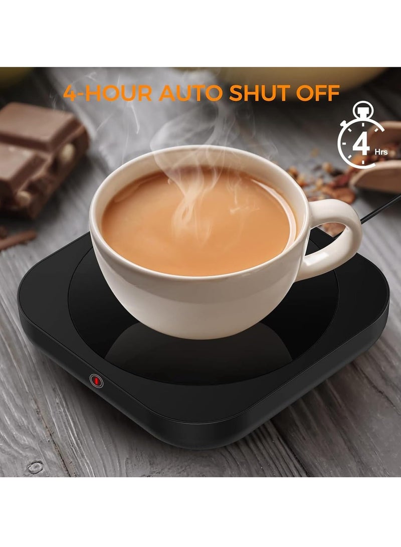 Cuken Coffee Cup Heater, Cup Warmers, Thermostatic Mug Warmer for Desk, 3 Heat Settings, Efficient Heats up Quickly, Coffee Cup Warmer for Home and Office, Black  - Image 4