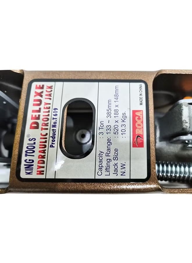كينج تولز 3 طن ديلوكس جاك أرضية السيارة الهيدروليكية لإصلاح السيارات - Image 5