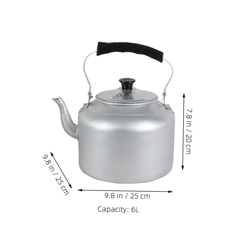 Large Capacity Aluminum Whistling Tea Kettle Fast Boiling Heat Resistant Base - Image 3