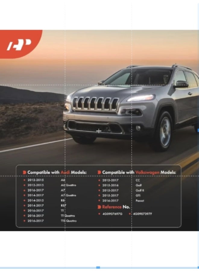 أ-بريميوم وحدة التحكم في المصابيح الأمامية المتميزة A لسيارات Audi وVolkswagen - Image 1