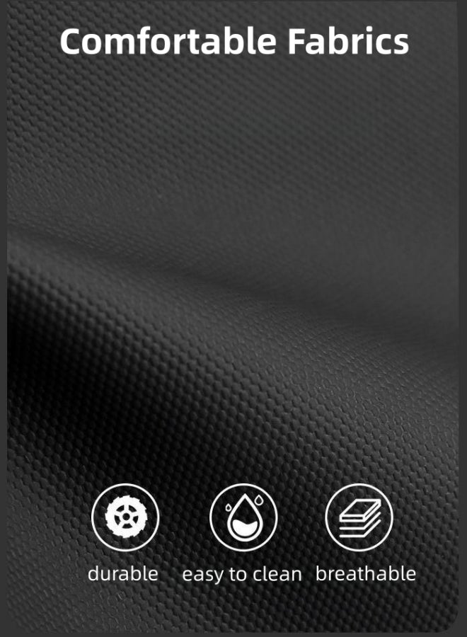 Men's Versatile Black Shoulder Bag, Boys' Multi-pocket Crossbody Bag Sling Bag Side Bag Carry Bag Messenger Bag, Daily Commuter Cycling Bag Sports Bag Phone Bag Trekking Bag for Students/Teenagers - Image 3