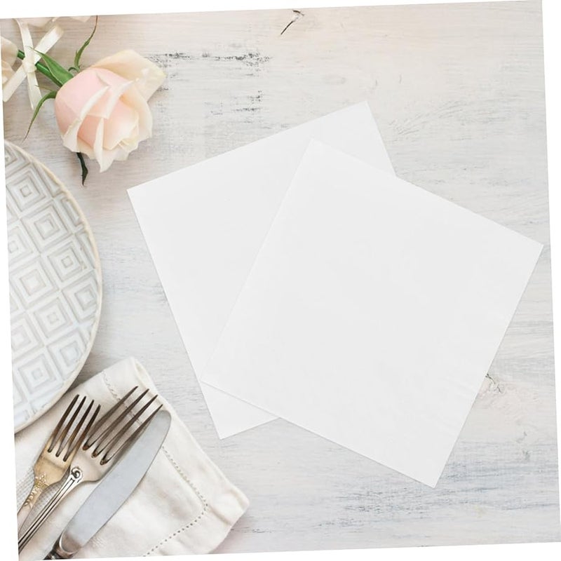 White Square Paper Napkins for Parties Weddings Festivals and Everyday Use - Image 4