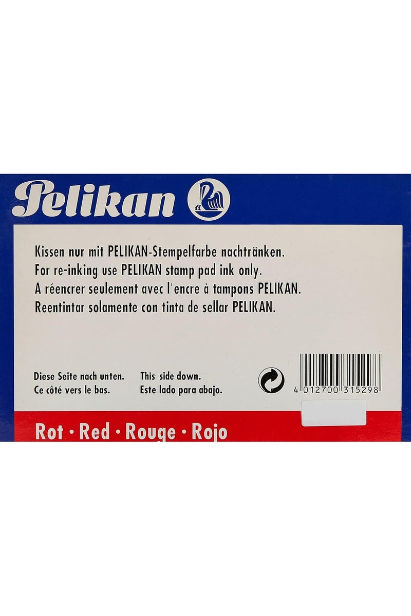 Pelikan وسادة طوابع بحافظة بلاستيكية، حمراء، 11 سم طول × 7 سم عرض - Image 3