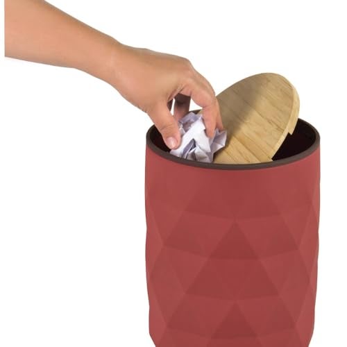 Freelance Portofino Wastebin, Waste Storage Box, Dustbin, Trash Can, red - Image 2