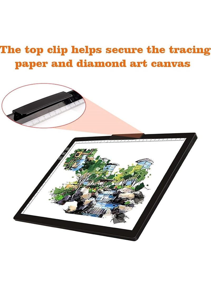 Hanayo A4 LED Powered Light Box Tracer Copy Board Black  - Image 5
