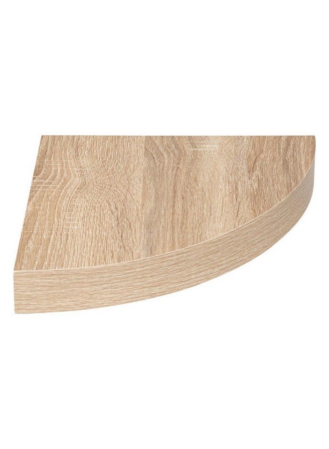 Five Simply Smart Fixy Invisible Fixation Corner Wall Shelf Oak 3.8 x 25 x 25 cm 181396C - Image 1