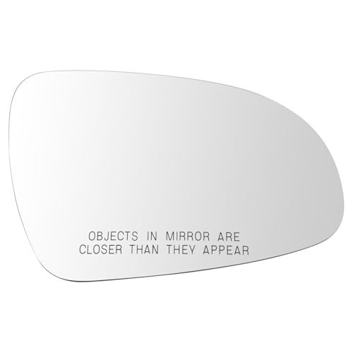 TRQ Passenger Side Mirror Glass Convex Clear Snap On Compatible with 2017-2022 Kia Sportage KI1325123 - Image 1