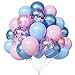YMSZ Pink and Blue Balloons 67 12 Inch Metallic Pink and Blue Balloon Gender Reveal Balloons for Boy or Girl Gender Reveal Decorations Birthday Party Baby Shower Anniversary Decoration - Image 2