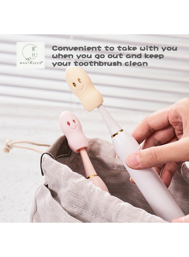 whatUneed Travel Toothbrush Head Cover Case for Kids, Children Silicone Protector Cap, Dustproof Toothbrush Protect Case (Set of 8) - Image 5