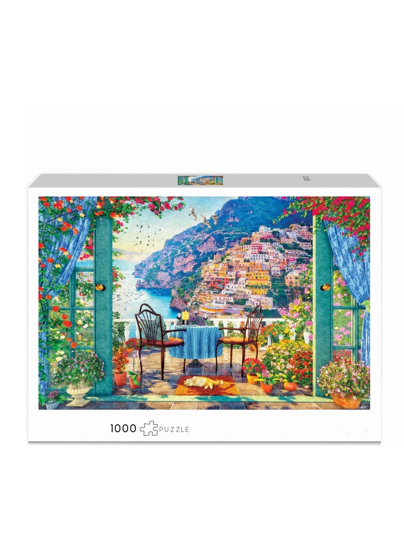 Anna 1000-Piece Creative Puzzle with Cartoon Landscape Design - Image 2