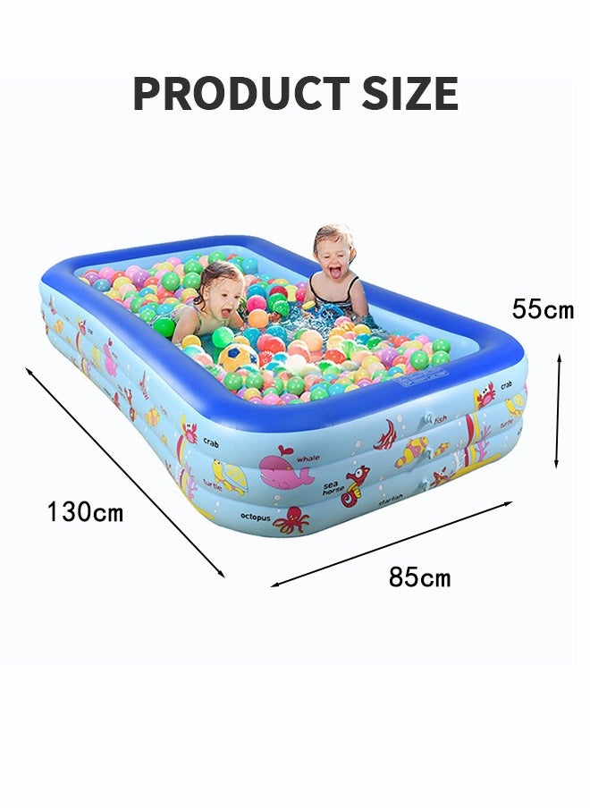 GROIC - Inflatable Pool,Inflatable Swimming Pool for Kids,Blow Up Pool for Backyard with Comfortable Floor,Lounge Pool or Indoor Ball Pit,Summer Water Party - Image 1