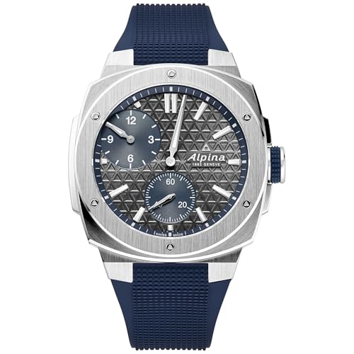 Alpina Men's Automatic Alpiner Watch, Blue Rubber Strap, Gray Dial Style: AL-650DGN4AE6 - Image 1