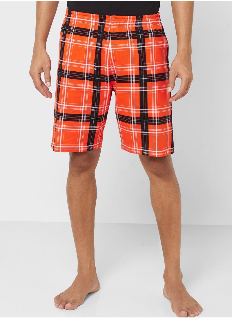 Only & Sons - Essential T-Shirt & Checked Shorts Set - Image 1