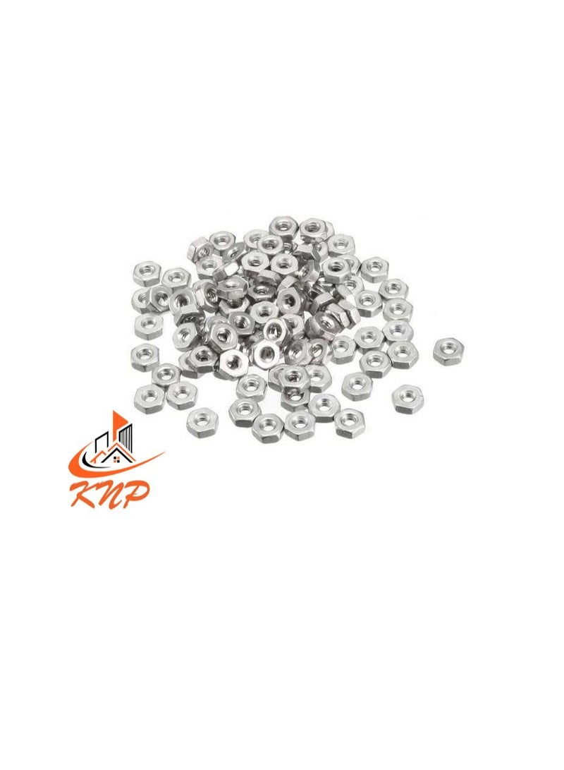 KNP KNP Steel Hexagon Nuts - Pack of 100 (M6) - Image 3